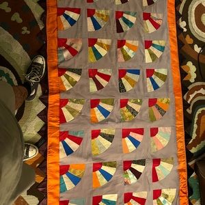 Hand made silk quilt